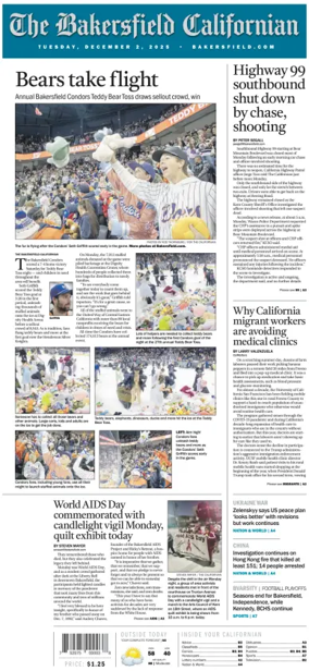 Cover of The Bakersfield Californian