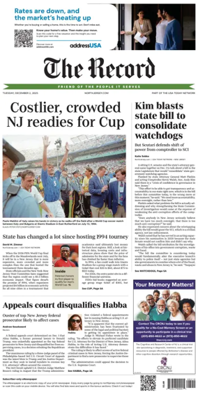 Cover of The Bergen Record