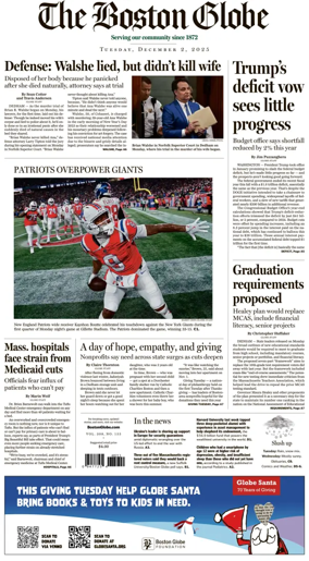 Cover of The Boston Globe