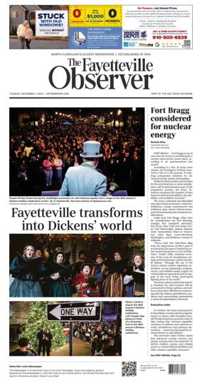 Cover of The Fayetteville Observer