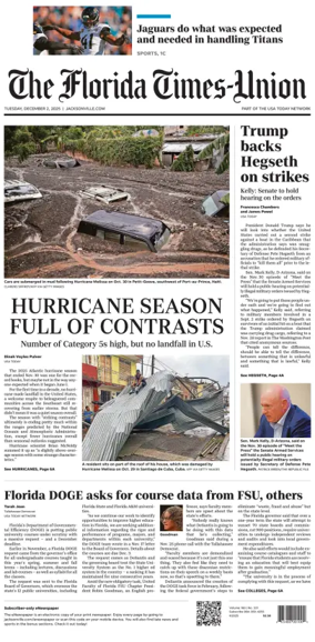 Cover of The Florida Times-Union