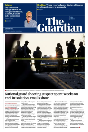 Cover of The Guardian (USA)