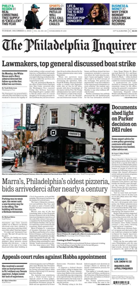 Cover of The Philadelphia Inquirer