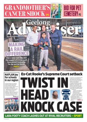 Cover of Geelong Advertiser