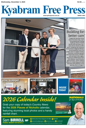 Cover of Kyabram Free Press