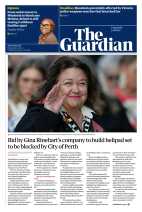 Cover of The Guardian Australia