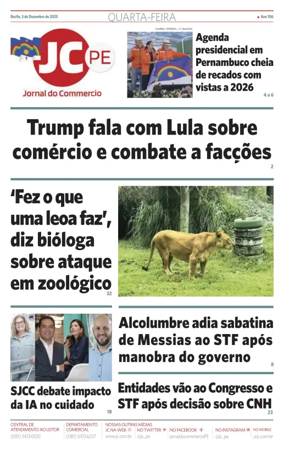 Cover of Jornal do Commercio