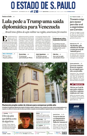 Cover of O Estado de S. Paulo