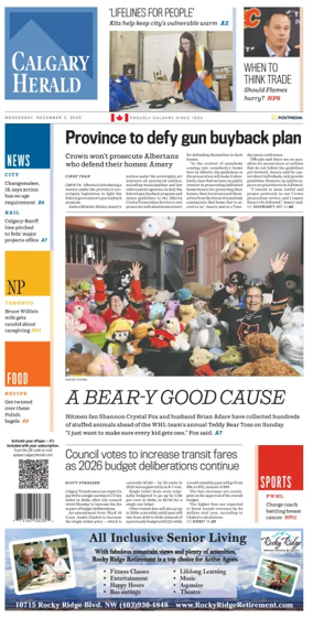 Cover of Calgary Herald