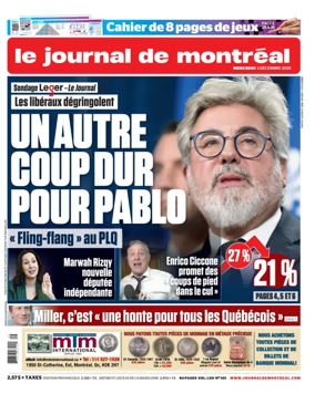 Cover of Le Journal de Montreal