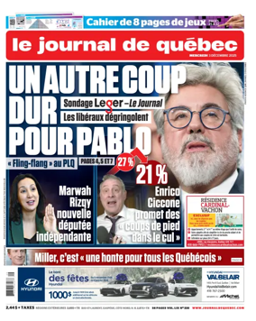 Cover of Le Journal de Quebec