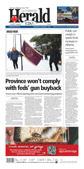 Cover of Lethbridge Herald