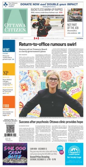 Cover of Ottawa Citizen