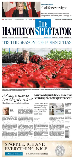Cover of The Hamilton Spectator