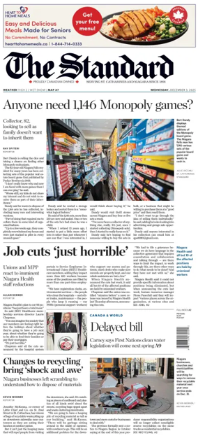 Cover of The Standard (St. Catharines)