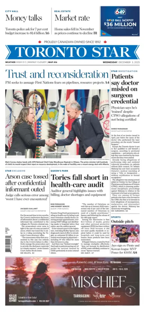Cover of Toronto Star