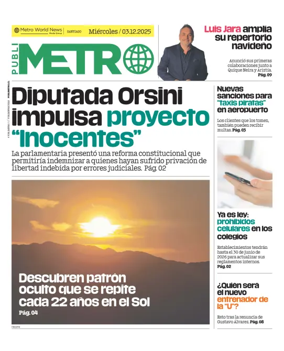 Cover of Publimetro Chile