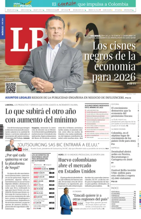 Cover of La Republica (Colombia)