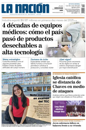 Cover of La Nacion (Costa Rica)