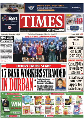Cover of Times of Eswatini