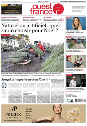 Cover of Ouest France (Challans / Saint-Gilles-Croix-de-Vie)