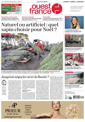 Cover of Ouest France (Lannion)