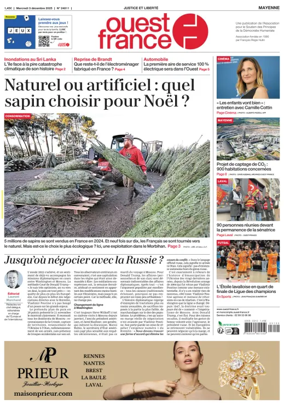 Cover of Ouest France (Laval)
