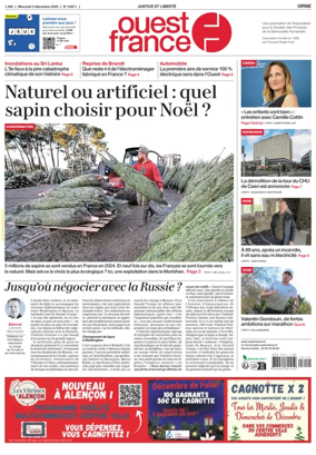 Cover of Ouest France (Orne)