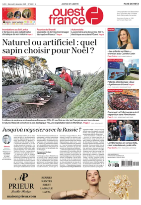 Cover of Ouest France (Pornic / Pays de Retz)