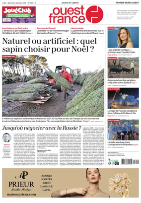 Cover of Ouest France (Rennes Nord)