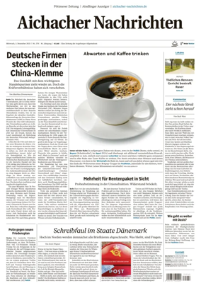 Cover of Aichacher Nachrichten
