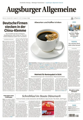 Cover of Augsburger Allgemeine (Land Nord)