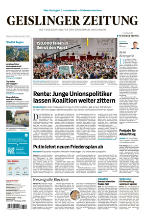 Cover of Geislinger Zeitung
