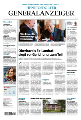 Cover of Hennigsdorfer Generalanzeiger