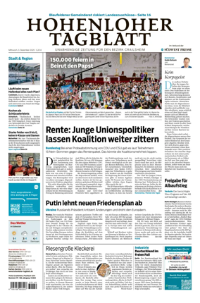 Cover of Hohenloher Tagblatt