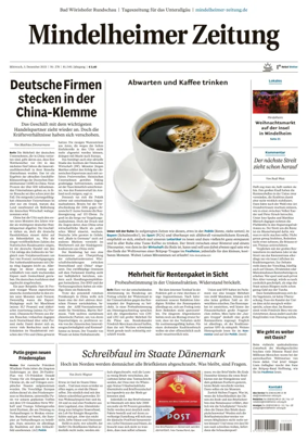 Cover of Mindelheimer Zeitung