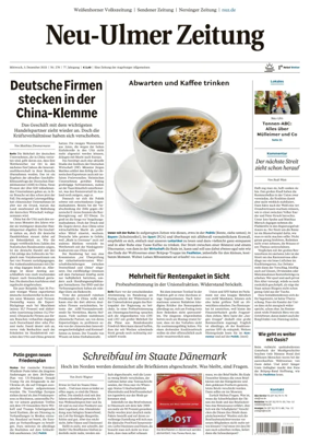 Cover of Neu-Ulmer Zeitung