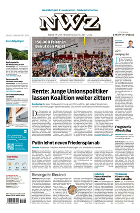 Cover of NWZ  (Göppinger Kreisnachrichten)