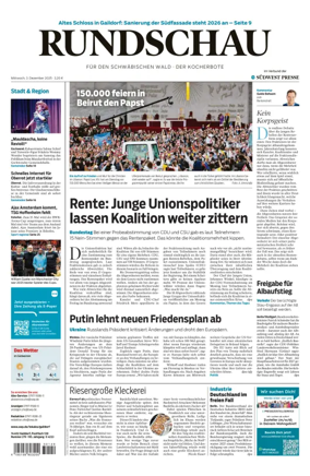 Cover of Rundschau für den Schwäbischen Wald – Der Kocherbote