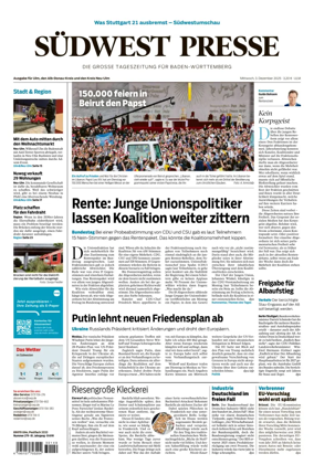 Cover of Südwest Presse (Ulm)