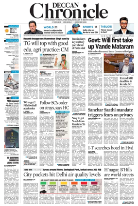 Cover of Deccan Chronicle