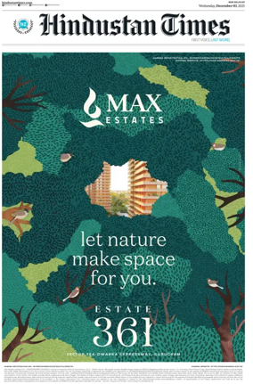 Cover of Hindustan Times (West UP)