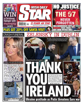 Cover of Irish Daily Star