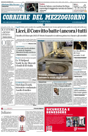 Cover of Corriere del Mezzogiorno (Campania)