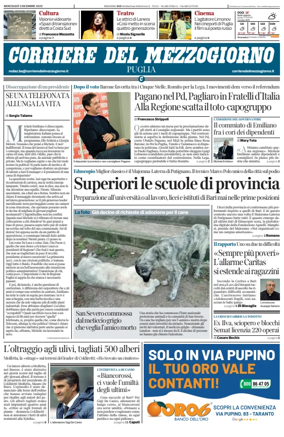 Cover of Corriere del Mezzogiorno (Puglia)