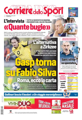 Cover of Corriere dello Sport (Lazio)