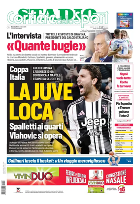 Cover of Corriere dello Sport Stadio (Nazionale)