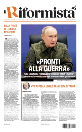 Cover of Il Riformista (Italy)