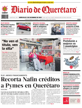 Cover of Diario de Queretaro