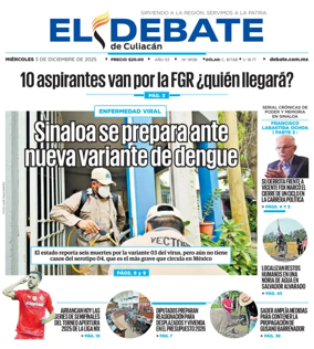 Cover of El Debate de Culiacán